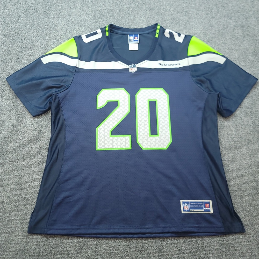 NFL Pro Line Seattle Seahawks Jeremy Lane 20 Jersey Navy Blue Mens Large